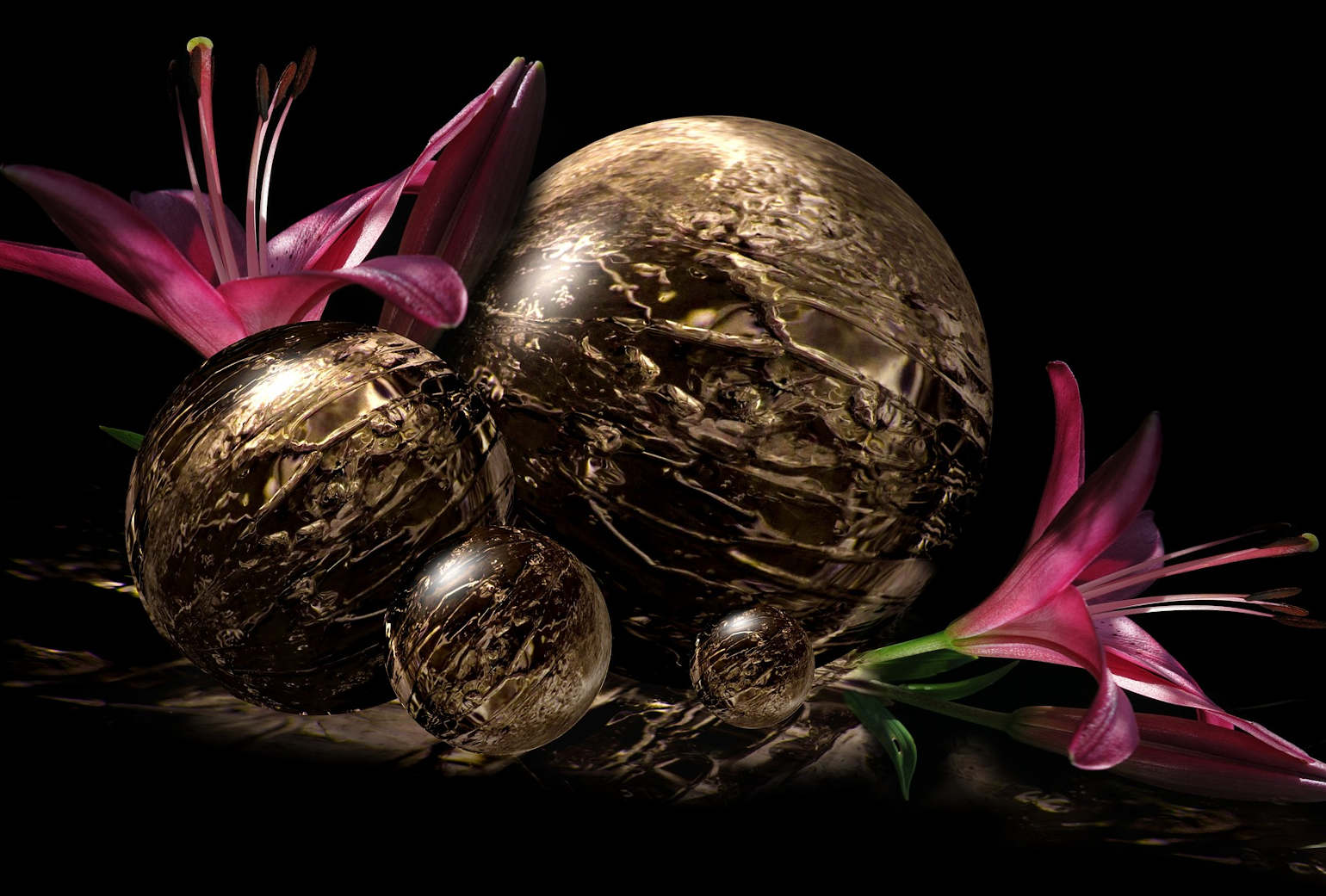 Decoratieve koperen ballen
