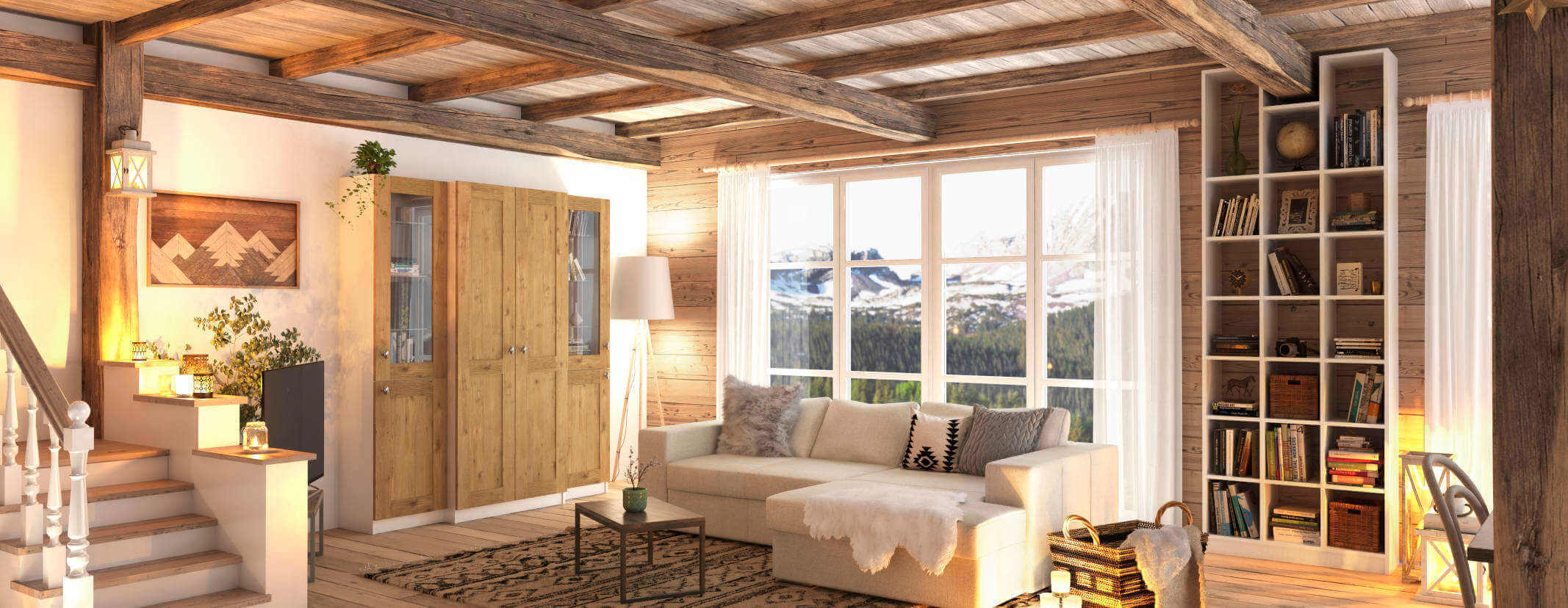 Open kast op maat 90 cm breed in wit met twee verschillende hoogtes en zonder achterwand