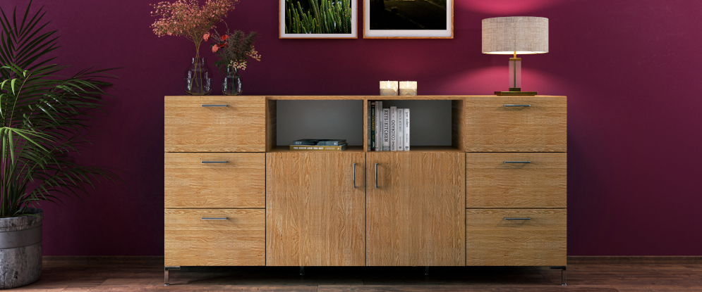 Commode op maat massief hout eiken doorgaande lamelle