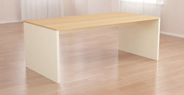 Tisch Lisa nach Maß in Buche Schoko und Merano Braun